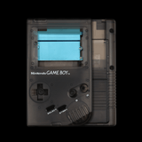 GameBoy Classic: Gehäuse Pre - Cut (By Hispeedido) Clear Black - Ersatzteile von Retrohahn für Gameboy Modding