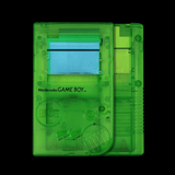GameBoy Classic: Gehäuse Pre - Cut (By Hispeedido) Clear Green - Ersatzteile von Retrohahn für Gameboy Modding