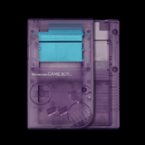 GameBoy Classic: Gehäuse Pre - Cut (By Hispeedido) Clear Purple - Ersatzteile von Retrohahn für Gameboy Modding