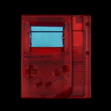 GameBoy Classic: Gehäuse Pre - Cut (By Hispeedido) Clear Red - Ersatzteile von Retrohahn für Gameboy Modding