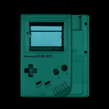 GameBoy Classic: Gehäuse Pre - Cut (By Hispeedido) Teal - Ersatzteile von Retrohahn für Gameboy Modding