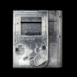 GameBoy Classic: Gehäuse (By Cloud Game Store) Crystal Clear Glitter - Ersatzteile von Retrohahn für Gameboy Modding