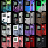 Gameboy Color: Gehäuse (By eXtremeRate) Gradient Translucent Green Blue - Ersatzteile von Retrohahn für Gameboy Modding