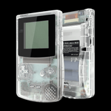 Gameboy Color: Gehäuse (By eXtremeRate) Transparent Clear - Ersatzteile von Retrohahn für Gameboy Modding