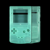 Gameboy Color: Gehäuse (By Cloud Game Store) Clear Teal - Ersatzteile von Retrohahn für Gameboy Modding