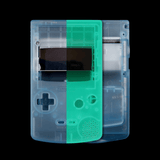 Gameboy Color: Gehäuse (For Laminated Display) GITD Clear Dark Blue - Ersatzteile von Retrohahn für Gameboy Modding