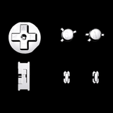 GameBoy Color: Knöpfe (By eXtremeRate) Chrome Silver - Ersatzteile von Retrohahn für Gameboy Modding