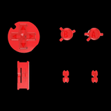 GameBoy Color: Knöpfe (By eXtremeRate) Clear Red - Ersatzteile von Retrohahn für Gameboy Modding