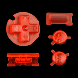 GameBoy Color: Knöpfe (By Cloud Game Store) Clear Red - Ersatzteile von Retrohahn für Gameboy Modding