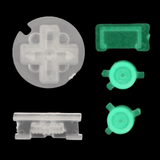 GameBoy Color: Knöpfe (By Cloud Game Store) GITD Clear White - Ersatzteile von Retrohahn für Gameboy Modding