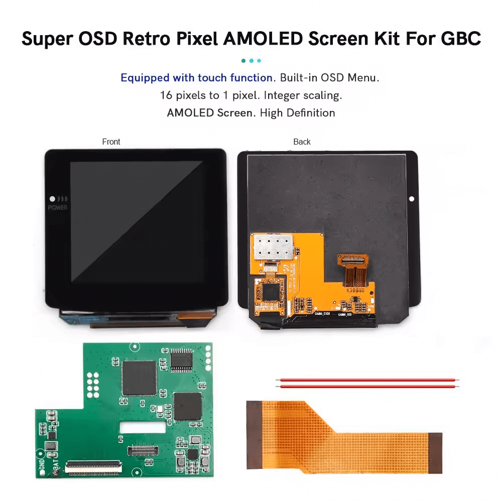 Display Kit GameBoy Color: Laminated AMOLED Display Kit (By Hispeedido) – Retrohahn