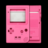 GameBoy Pocket: Gehäuse (OSD Ready) Pink - Ersatzteile von Retrohahn für Gameboy Modding
