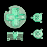 GameBoy Pocket: Knöpfe (By Cloud Game Store) Clear Green - Ersatzteile von Retrohahn für Gameboy Modding