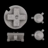 GameBoy Pocket: Knöpfe (By Cloud Game Store) Glittery Silver - Ersatzteile von Retrohahn für Gameboy Modding