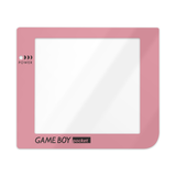 GameBoy Pocket: Scheibe (Echtglas) Pink - Ersatzteile von Retrohahn für Gameboy Modding