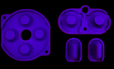 GameBoy Pocket: Silikonpads (By Retrohahn) Purple - Ersatzteile von Retrohahn für Gameboy Modding