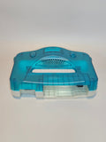 Nintendo 64 Konsole Clear Blue Funtastic - Nintendo 64 (Japan) - Ersatzteile von Retrohahn für Gameboy Modding