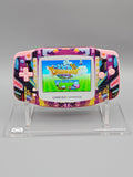 Nintendo Game Boy Advance Custom – Neon Tokyo Edition mit 3,0" Drop-In 720x480 IPS Display Mod - Ersatzteile von Retrohahn für Gameboy Modding