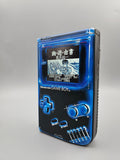 Nintendo GameBoy Classic Custom – Black Neon Clean Edition (Q5 OSD Display Mod) - Ersatzteile von Retrohahn für Gameboy Modding