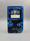 Nintendo GameBoy Classic Custom – Black Neon OVP Edition (Q5 OSD Display Mod) - Ersatzteile von Retrohahn für Gameboy Modding