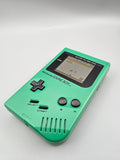 Nintendo GameBoy Classic (DMG) Custom Konsole – Grün/Schwarz mit Q5 OSD IPS Display Mod - Ersatzteile von Retrohahn für Gameboy Modding
