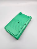 Nintendo GameBoy Classic (DMG) Custom Konsole – Pokémon Bisaflor Edition mit Q5 OSD Display Mod & Silikonknöpfen - Ersatzteile von Retrohahn für Gameboy Modding
