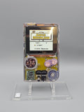 Nintendo GameBoy Pocket Custom Konsole – Famitsu Model-F Edition mit OSD V2 Display Mod & Glitter-Buttons