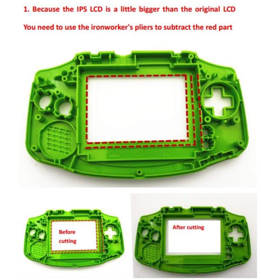 GameBoy Advance:2in1 IPS V2 Display Kit