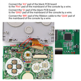 GameBoy Advance SP:2in1 IPS Drop In TV Display Kit