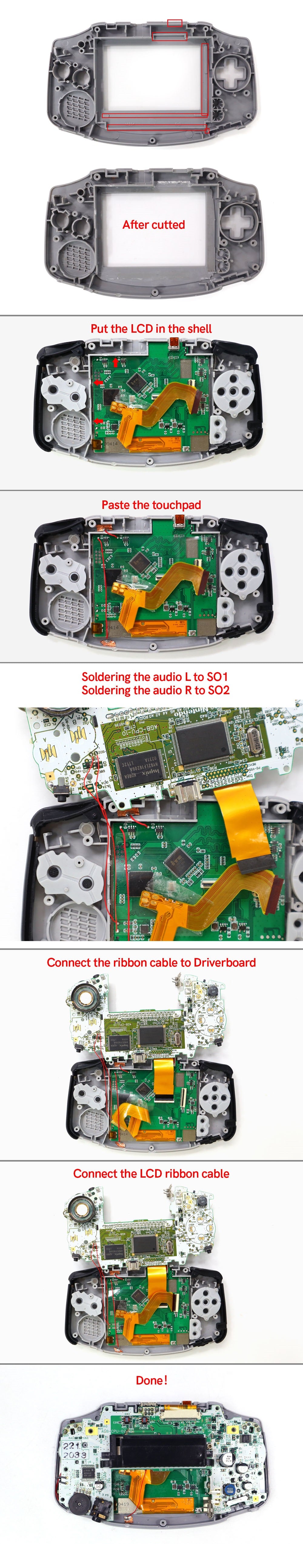 GameBoy Advance: DSi TFT HDMI Display Kit
