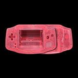 GameBoy Advance: Gehäuse (By Cloud Game Store) Clear Pink - Ersatzteile von Retrohahn für Gameboy Modding
