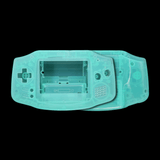 GameBoy Advance: Gehäuse (By Cloud Game Store) Clear Teal - Ersatzteile von Retrohahn für Gameboy Modding