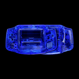 GameBoy Advance: Gehäuse (By Cloud Game Store) Crystal Clear Blue - Ersatzteile von Retrohahn für Gameboy Modding