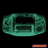 GameBoy Advance: Gehäuse Clear Green - Ersatzteile von Retrohahn für Gameboy Modding