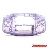 GameBoy Advance: Gehäuse Clear Light Purple - Ersatzteile von Retrohahn für Gameboy Modding