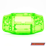 GameBoy Advance: Gehäuse IPS Ready Clear Green - Ersatzteile von Retrohahn für Gameboy Modding