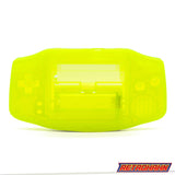 GameBoy Advance: Gehäuse IPS Ready Clear Yellow - Ersatzteile von Retrohahn für Gameboy Modding