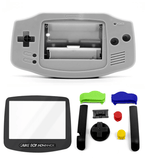 GameBoy Advance: Gehäuse IPS Ready Grey - Ersatzteile von Retrohahn für Gameboy Modding
