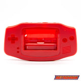 GameBoy Advance: Gehäuse IPS Ready Red - Ersatzteile von Retrohahn für Gameboy Modding