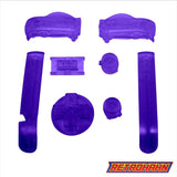 GameBoy Advance: Knöpfe Clear Purple - Ersatzteile von Retrohahn für Gameboy Modding