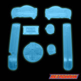 GameBoy Advance: Knöpfe Glow In The Dark - Clear Blue - Ersatzteile von Retrohahn für Gameboy Modding