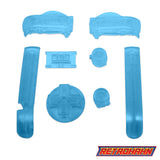 GameBoy Advance: Knöpfe Glow In The Dark - Clear Blue - Ersatzteile von Retrohahn für Gameboy Modding