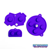 GameBoy Advance: Silikonpads Purple - Ersatzteile von Retrohahn für Gameboy Modding