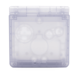 GameBoy Advance SP: Gehäuse IPS Ready Clear Light Purple - Ersatzteile von Retrohahn für Gameboy Modding