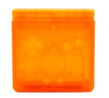 GameBoy Advance SP: Gehäuse IPS Ready Clear Orange - Ersatzteile von Retrohahn für Gameboy Modding