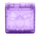 GameBoy Advance SP: Gehäuse IPS Ready Clear Purple - Ersatzteile von Retrohahn für Gameboy Modding