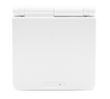 GameBoy Advance SP: Gehäuse IPS Ready White Metallic - Ersatzteile von Retrohahn für Gameboy Modding