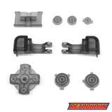 GameBoy Advance SP: Knöpfe Clear Black - Ersatzteile von Retrohahn für Gameboy Modding