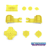 GameBoy Advance SP: Knöpfe Clear Yellow - Ersatzteile von Retrohahn für Gameboy Modding