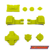 GameBoy Advance SP: Knöpfe Green/Yellow - Ersatzteile von Retrohahn für Gameboy Modding